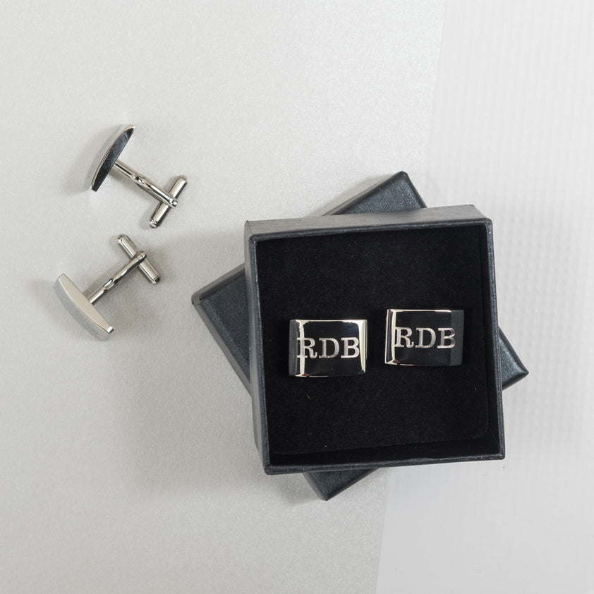 Personalized Stainless Steel Cuff Links – Everything Decorated