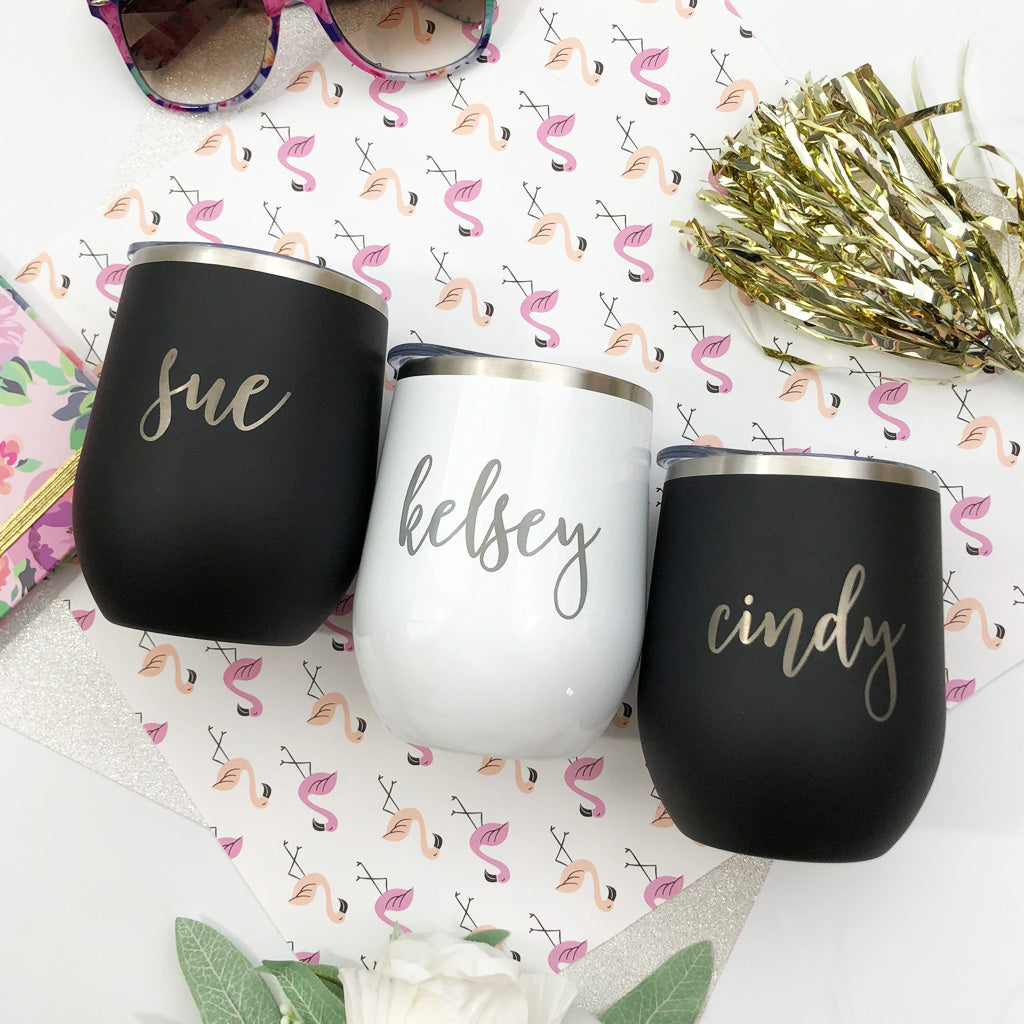 Personalized Wine Tumbler - Custom Wine cup - Personalized Wine